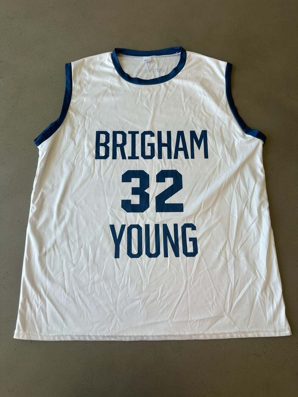 BWM Global BYU Brigham Young Fredette 32 Basketball Jersey Adult XXL